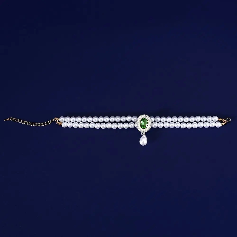 Double Layer Pearl Pet Necklace – Adjustable Cat & Puppy