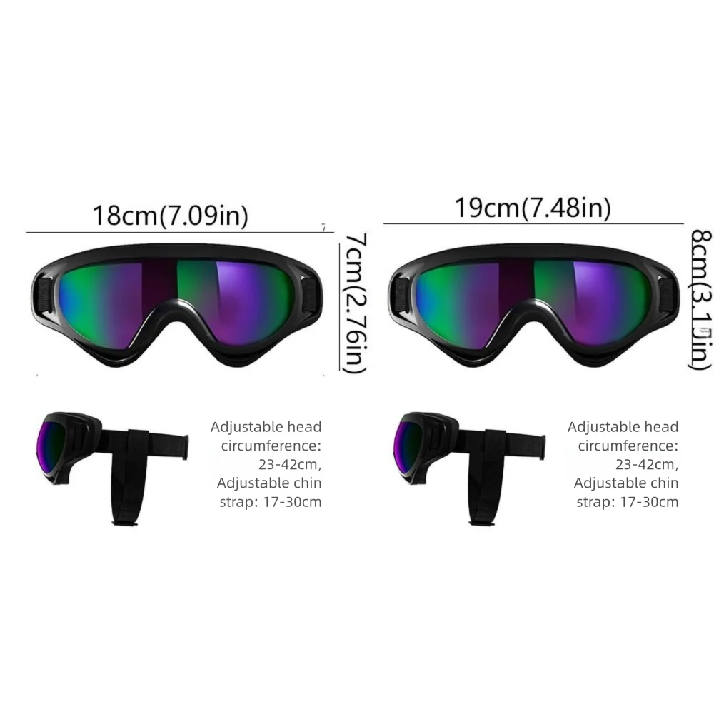Summer Style Dog Goggles Adjustable Strap UV Protection
