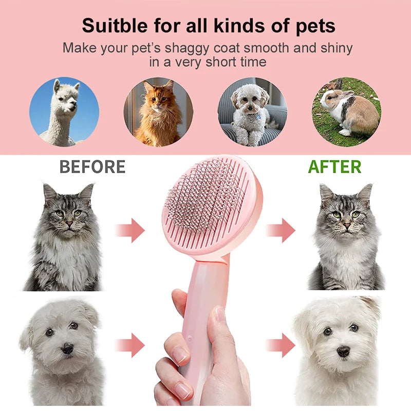 Cat Brush Pet Grooming Brush for Cats Remove Hairs