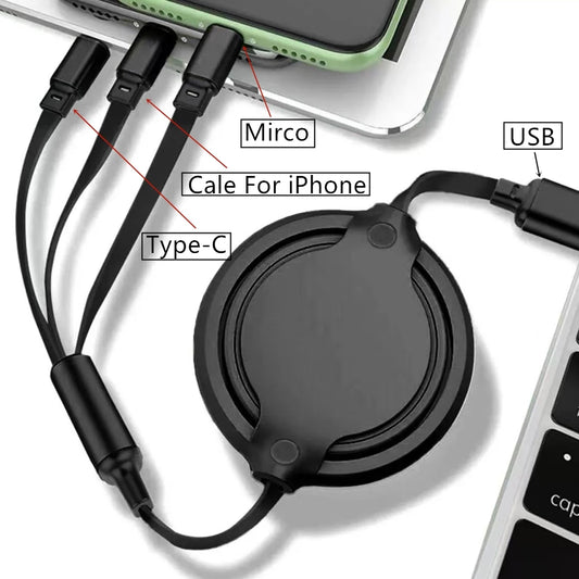 Data cable 3 in 1 Fast USB Cable for Huawei/Honor
