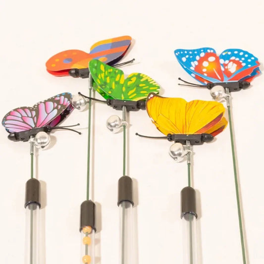 Cat Toy Butterfly Toys for Cats Stick Retractable